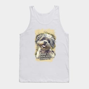 Shihpoo Home is Where Your Dog is Tank Top